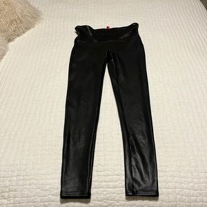 Spanx Faux Leather Moto Leggings